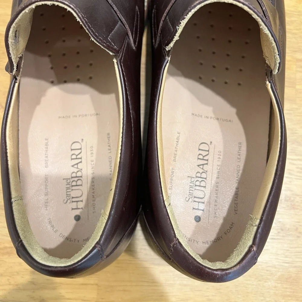 Men's Brown Leather Penny Loafers - Classic Slip-On Dress Shoes